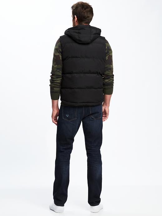 Image number 2 showing, Quilted Zip-Away Hooded Vest for Men