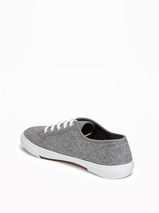 Image number 4 showing, Wool-Blend Felt Sneakers for Women