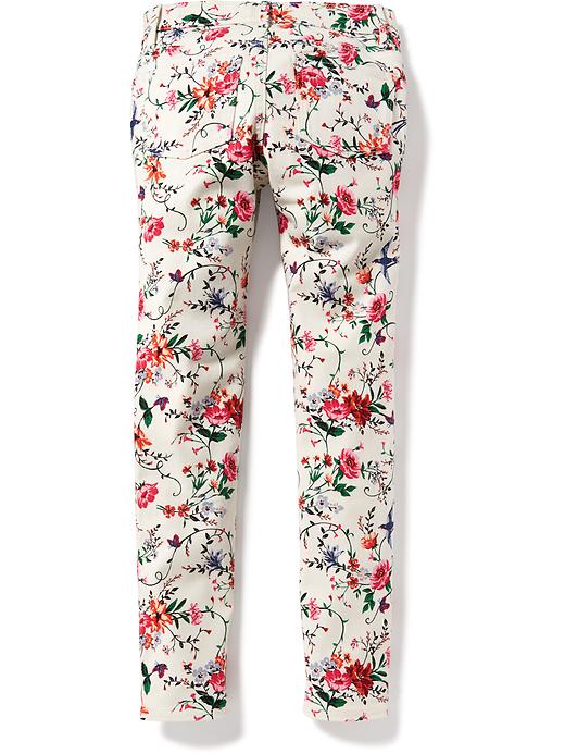 View large product image 2 of 3. Floral-Print Jeggings for Girls