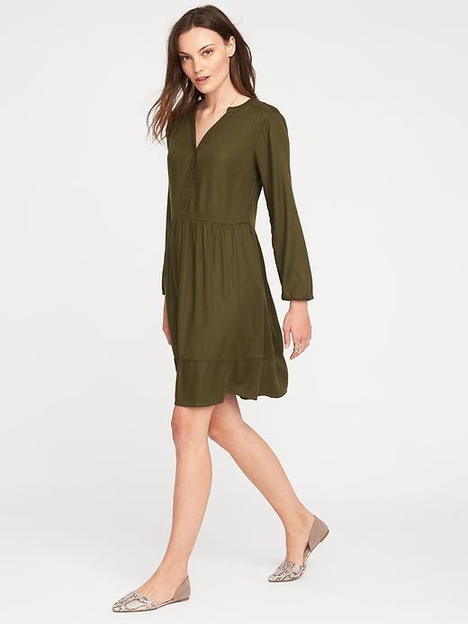 View large product image 1 of 2. Henley Swing Dress for Women