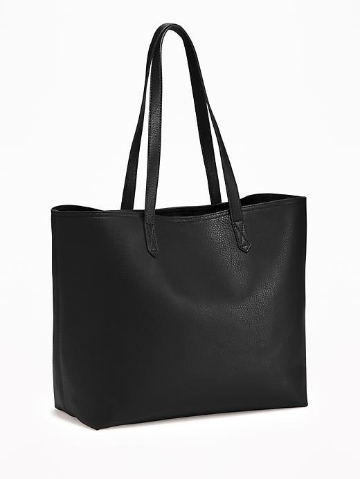 View large product image 1 of 1. Faux-Leather Tote for Women