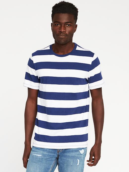 View large product image 1 of 1. Striped Crew-Neck Tee for Men