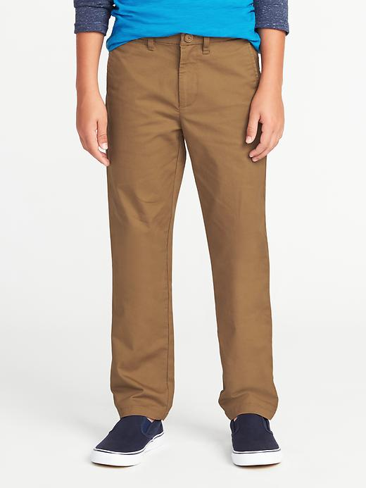View large product image 1 of 1. Slim Ultimate Built-In Flex Khakis For Boys