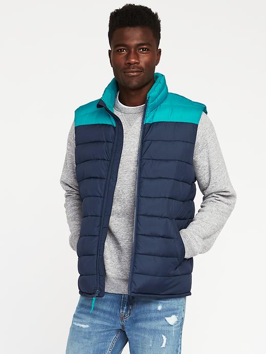 View large product image 1 of 1. Color-Blocked Frost-Free Vest for Men