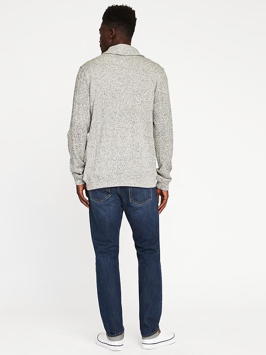 Image number 2 showing, Shawl-Collar Sweater-Fleece Cardigan for Men