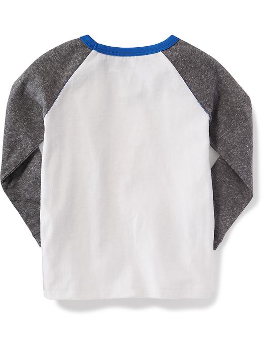 View large product image 2 of 2. Color-Blocked Raglan Tee for Toddler Boys