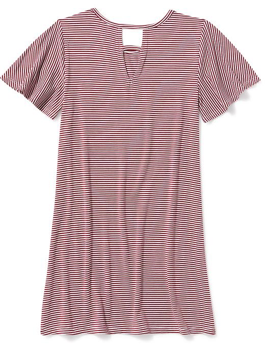 View large product image 2 of 3. Jersey V-Back Tee Dress for Girls