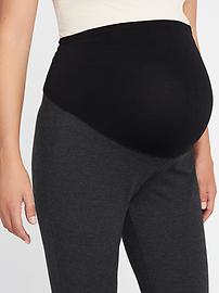 View large product image 3 of 3. Maternity Full-Panel Heavy-Knit Jersey Leggings