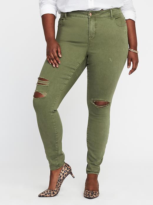 Image number 1 showing, Smooth & Slim High-Rise Plus-Size Rockstar Jeans