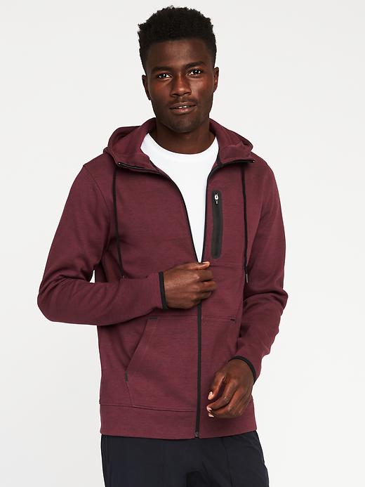 View large product image 1 of 1. Go-Dry Zip-Front Performance Hoodie for Men