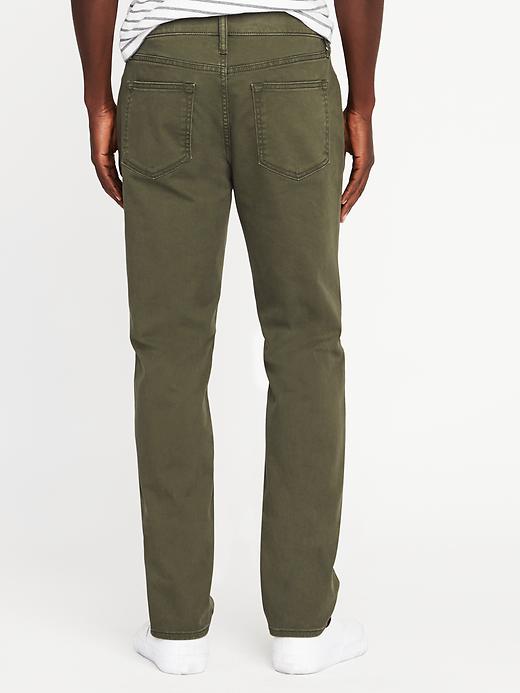 View large product image 2 of 2. Slim Built-In Flex Twill Five-Pocket Pants for Men