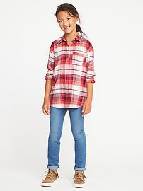 View large product image 3 of 3. Flannel Boyfriend Shirt for Girls