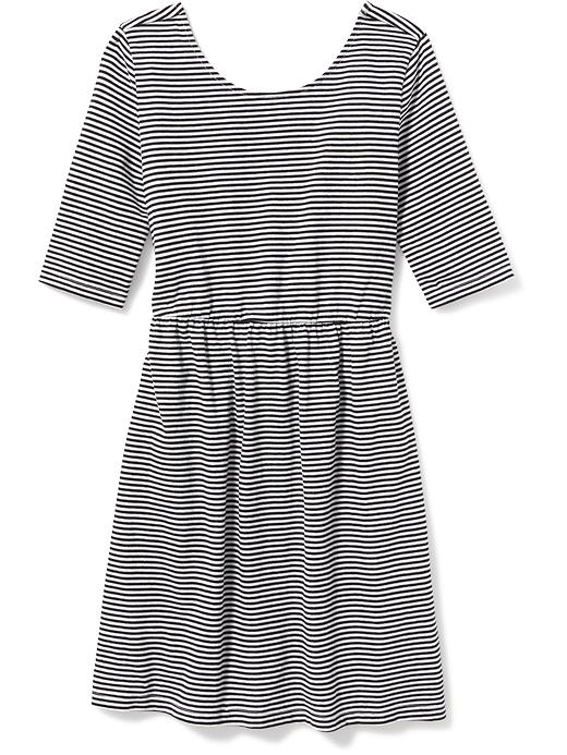 View large product image 1 of 1. Fit & Flare Scoop-Neck Dress for Girls