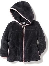 View large product image 4 of 4. Cozy Micro Fleece Hoodie for Toddler Girls