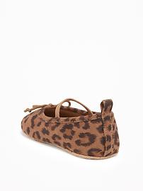 View large product image 3 of 4. Leopard-Print Ballet Flats for Baby