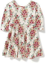 View large product image 3 of 3. Floral Fit & Flare Jersey Dress for Toddler Girls