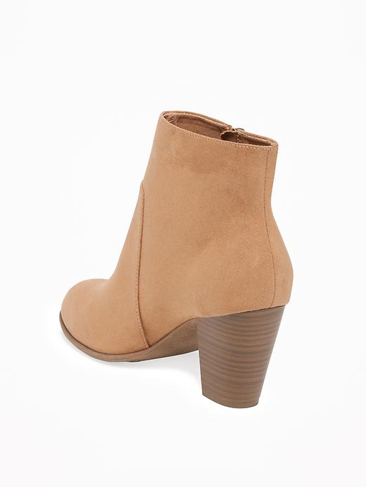Image number 4 showing, Sueded Tassel-Zip Ankle Boots for Women