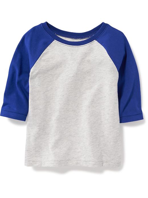 View large product image 1 of 2. Unisex Raglan-Sleeve Baseball Tee for Toddler