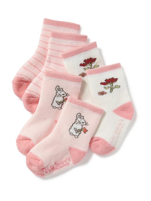 View large product image 1 of 1. 3-Pack Crew Socks for Baby