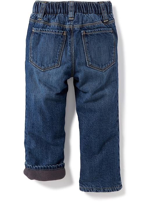 View large product image 2 of 3. Micro-Fleece-Lined Jeans for Toddler Boys