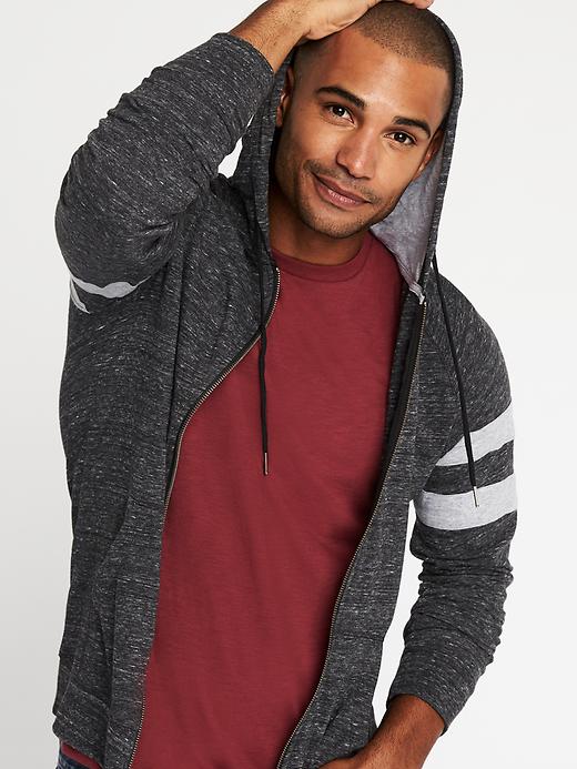 Image number 4 showing, Soft-Washed Jersey Sleeve-Stripe Hoodie for Men