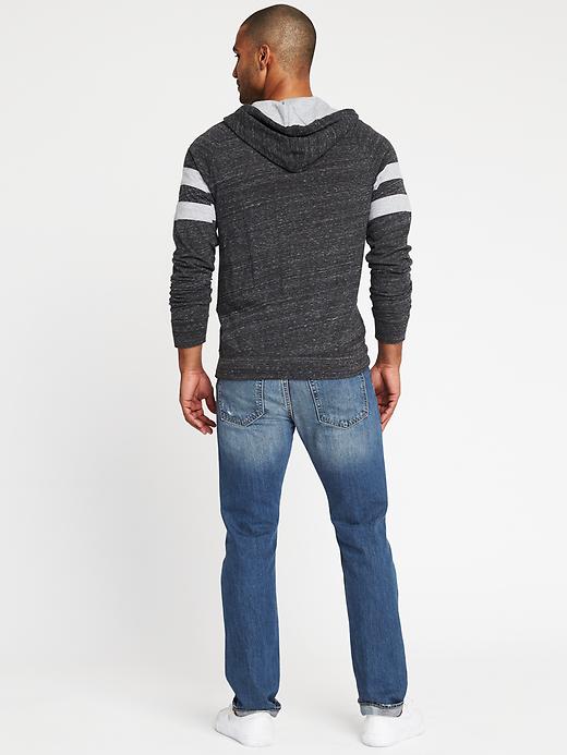 Image number 2 showing, Soft-Washed Jersey Sleeve-Stripe Hoodie for Men