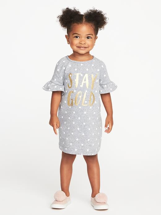 View large product image 1 of 1. French-Terry Shift Dress for Toddler Girls