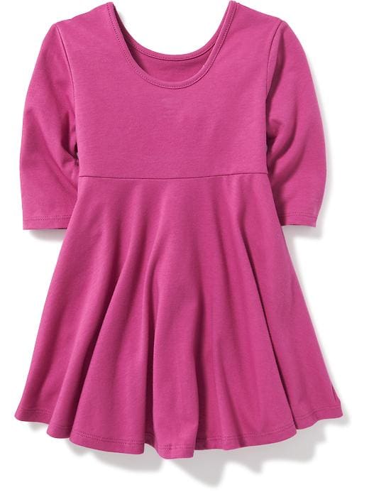View large product image 2 of 3. Fit & Flare Scoop-Back Dress for Toddler Girls