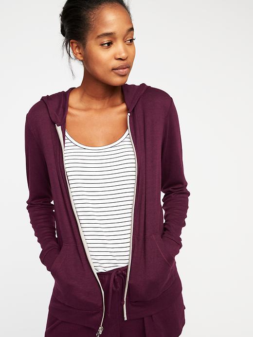 Image number 4 showing, Relaxed Lightweight Hoodie for Women