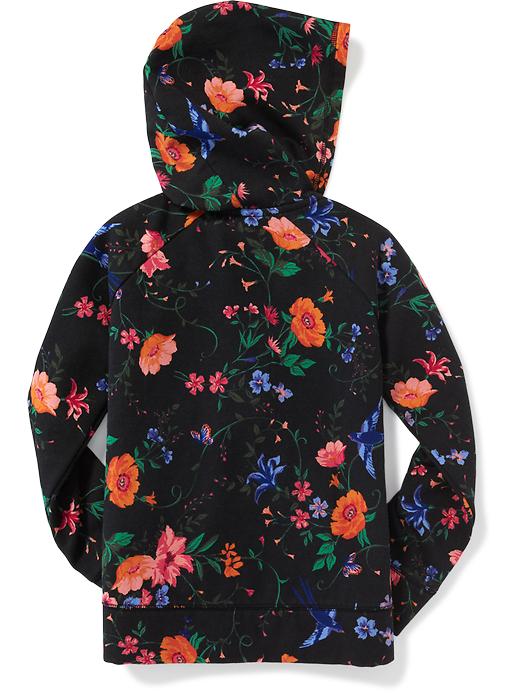 View large product image 2 of 2. Fleece Full-Zip Hoodie for Girls