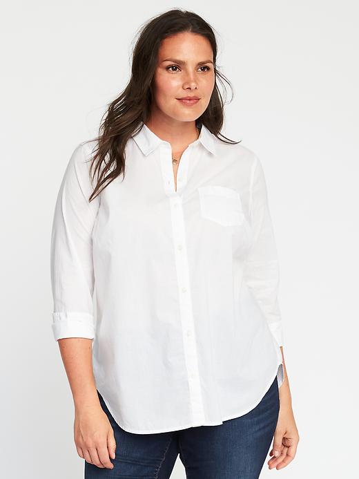 Image number 1 showing, Clean-Slate Classic Plus-Size Shirt