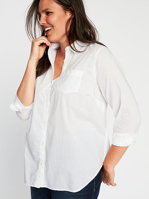 Image number 4 showing, Clean-Slate Classic Plus-Size Shirt