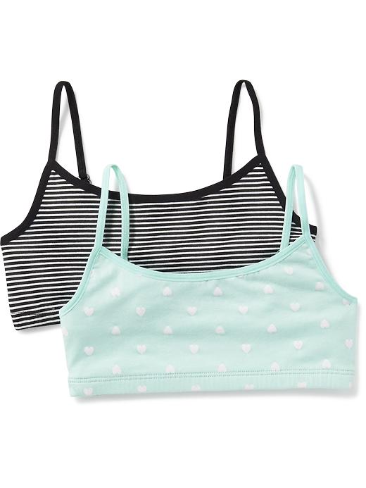 View large product image 1 of 1. Patterned Cami Bra 2-Pack for Girls