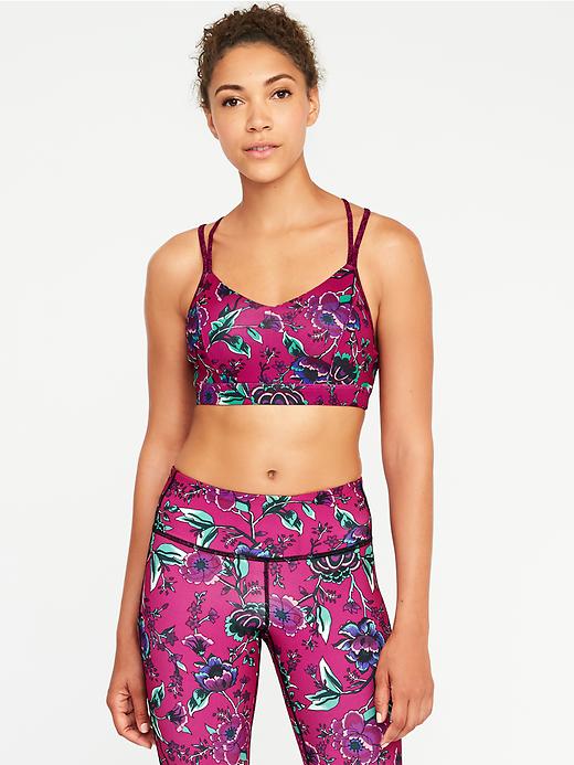 Image number 1 showing, Light-Support Strappy Sports Bra for Women