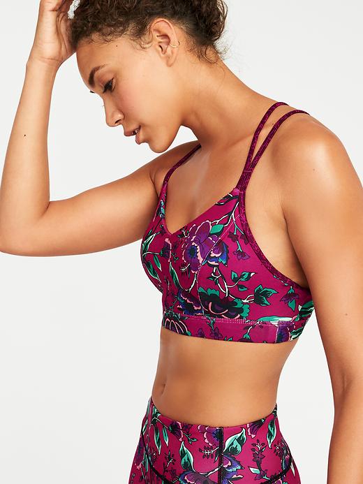 Image number 4 showing, Light-Support Strappy Sports Bra for Women