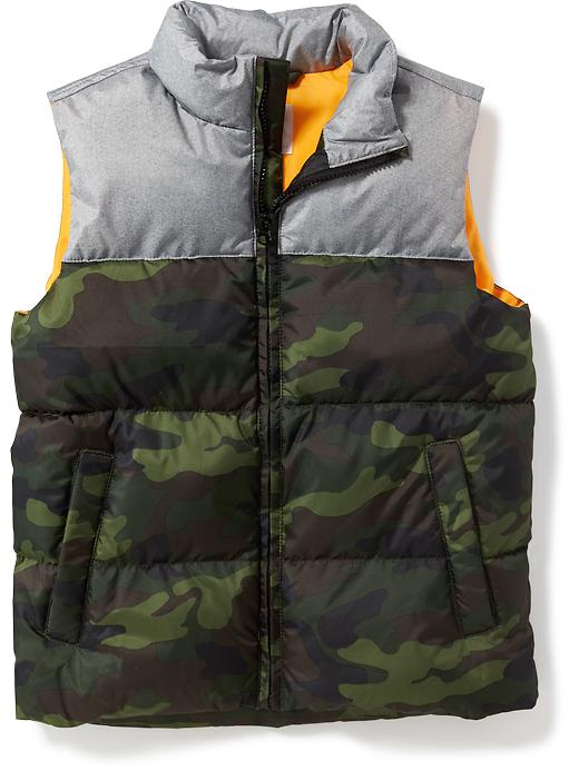 View large product image 1 of 1. Frost-Free Quilted Vest For Boys