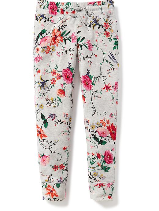 View large product image 1 of 1. Printed Fleece Joggers for Girls