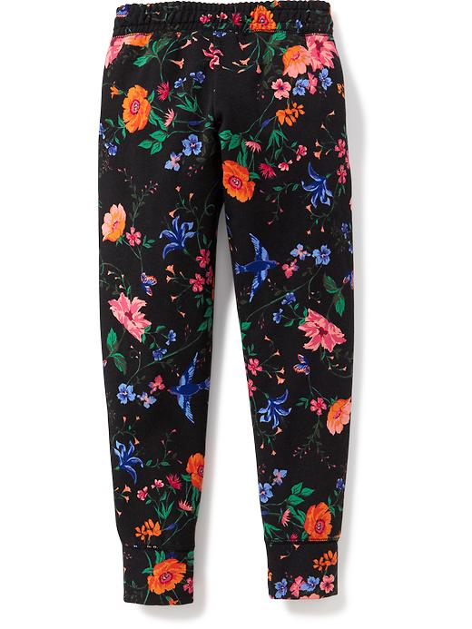 View large product image 2 of 2. Printed Fleece Joggers for Girls