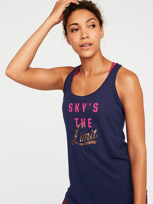 Image number 4 showing, Graphic Racerback Performance Tank for Women