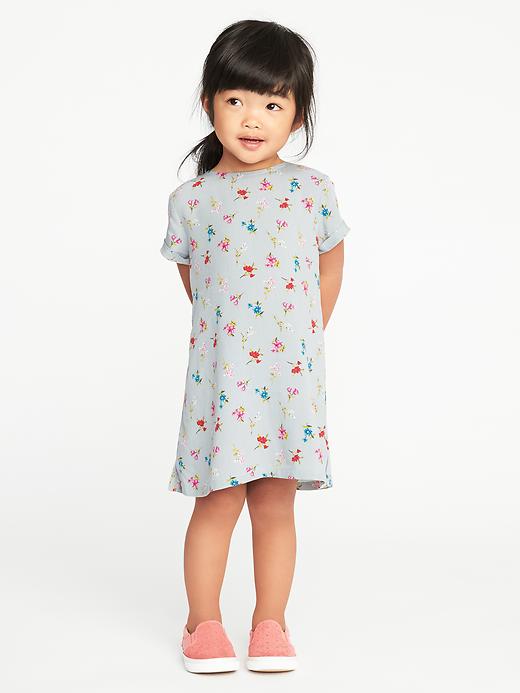 View large product image 1 of 3. Floral Shift Dress for Toddler Girls