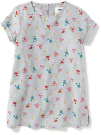 View large product image 3 of 3. Floral Shift Dress for Toddler Girls
