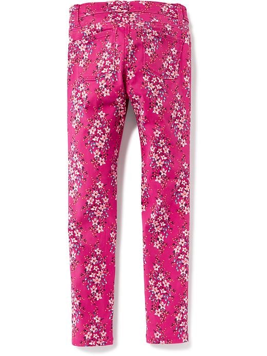 View large product image 2 of 3. Ballerina 360&#176 Stretch Floral-Print Jeggings for Girls