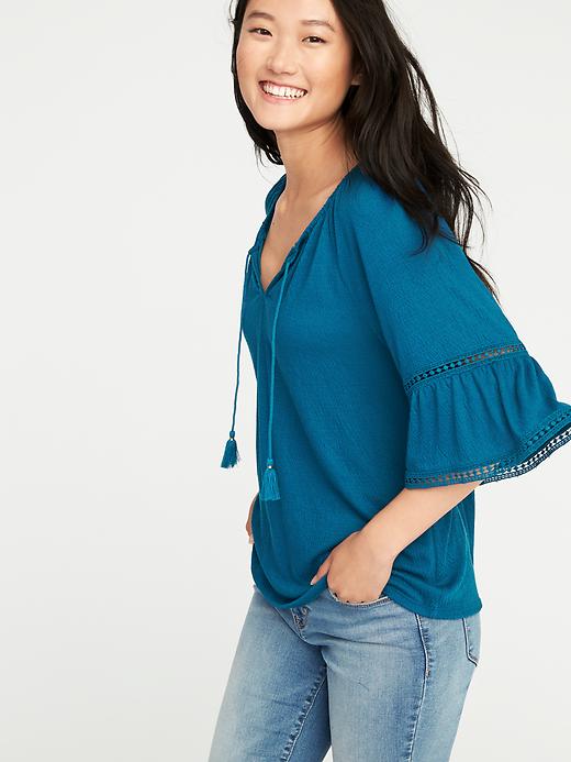 Image number 4 showing, Bell-Sleeve Swing Top for Women