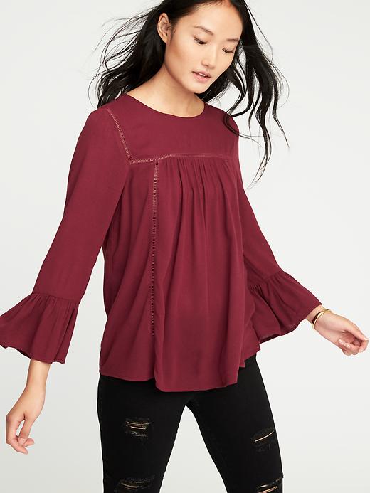 Image number 4 showing, Ruffle-Sleeve Swing Top for Women