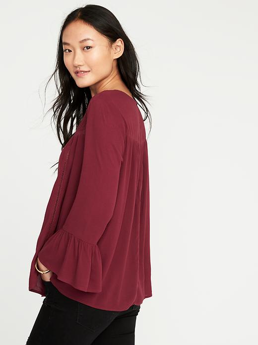 Image number 2 showing, Ruffle-Sleeve Swing Top for Women