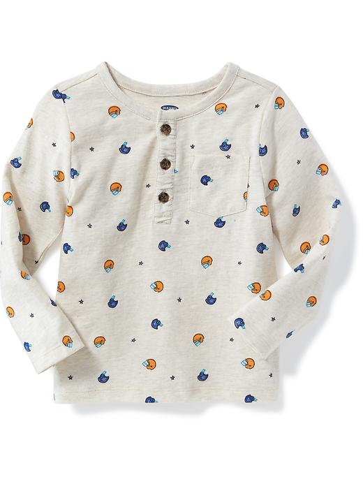 View large product image 1 of 1. Printed Henley for Toddler Boys
