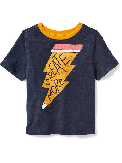 View large product image 1 of 1. "Create More" Graphic Tee for Toddler Boys