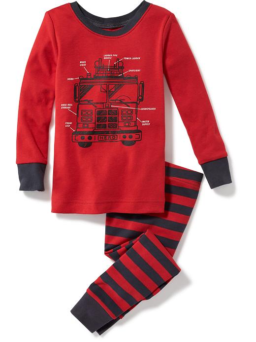 View large product image 1 of 1. Fire Engine-Graphic Sleep Set For Toddler & Baby