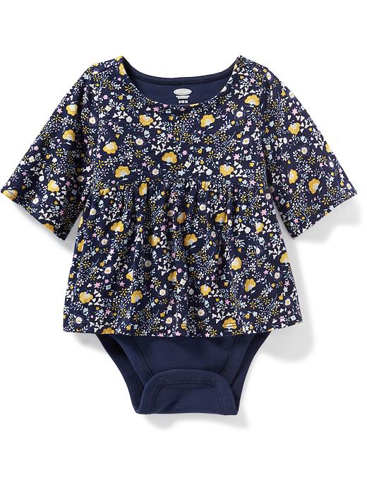 View large product image 1 of 1. 2-in-1 Peplum-Top Bodysuit for Baby