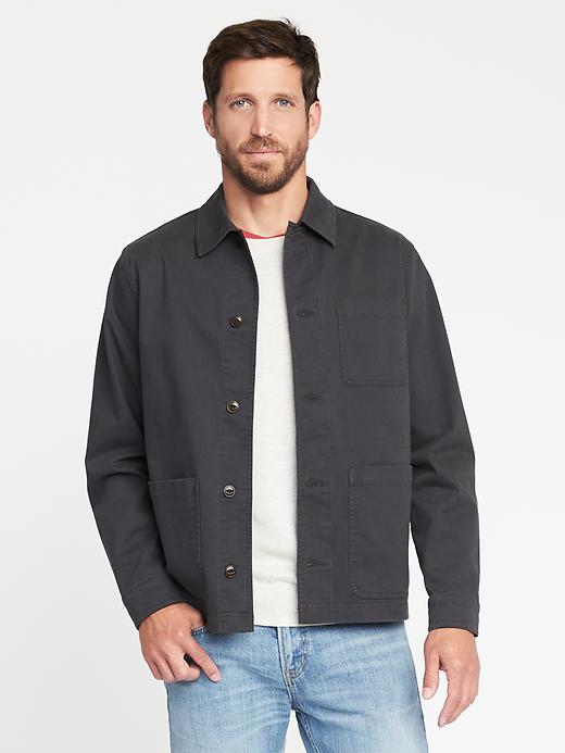 Image number 1 showing, Built-In Flex Twill Shirt Jacket for Men